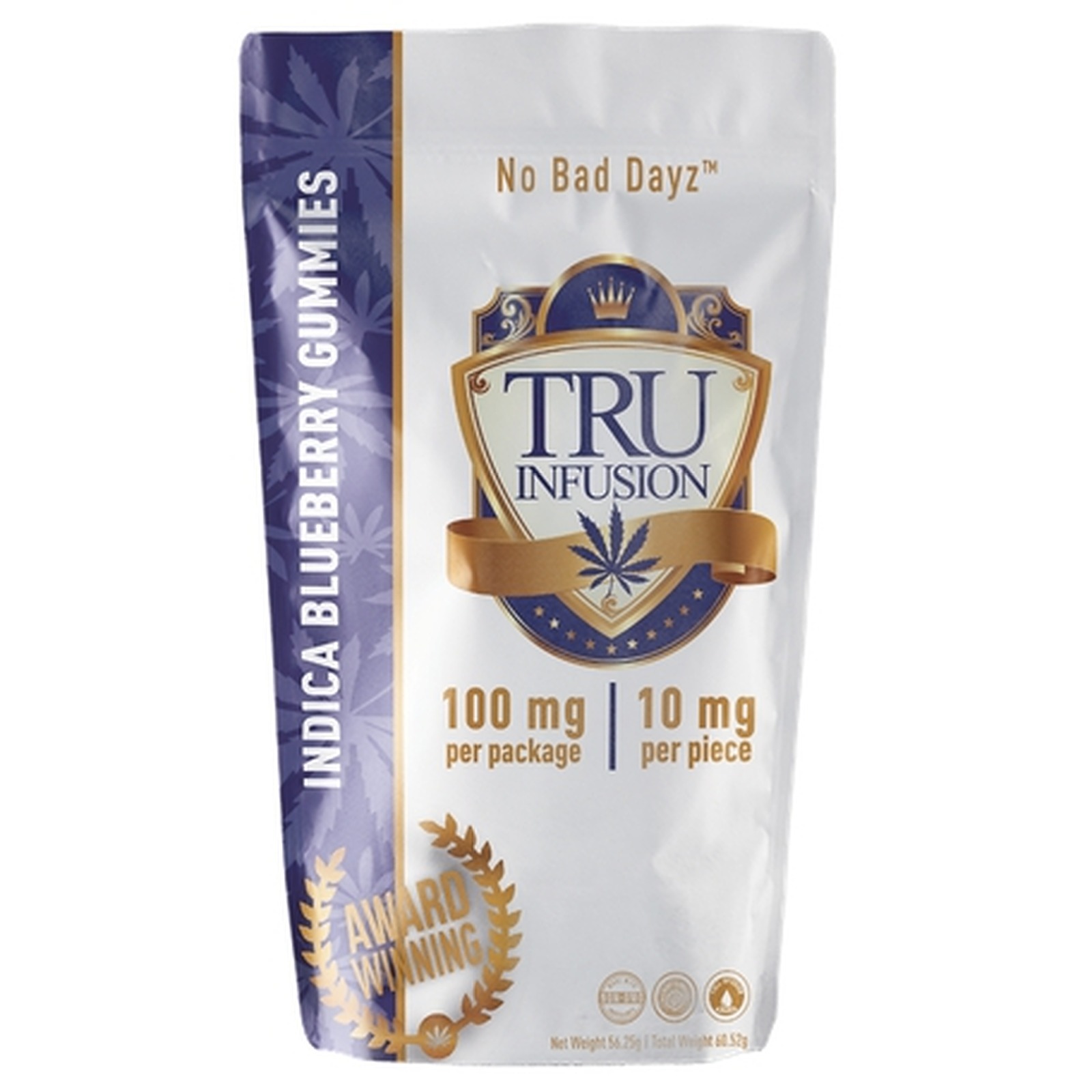 TRU - Gummies - Blueberry - Indica - 100 mg